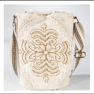 Navajo Inspired Handwoven Bucket Bag